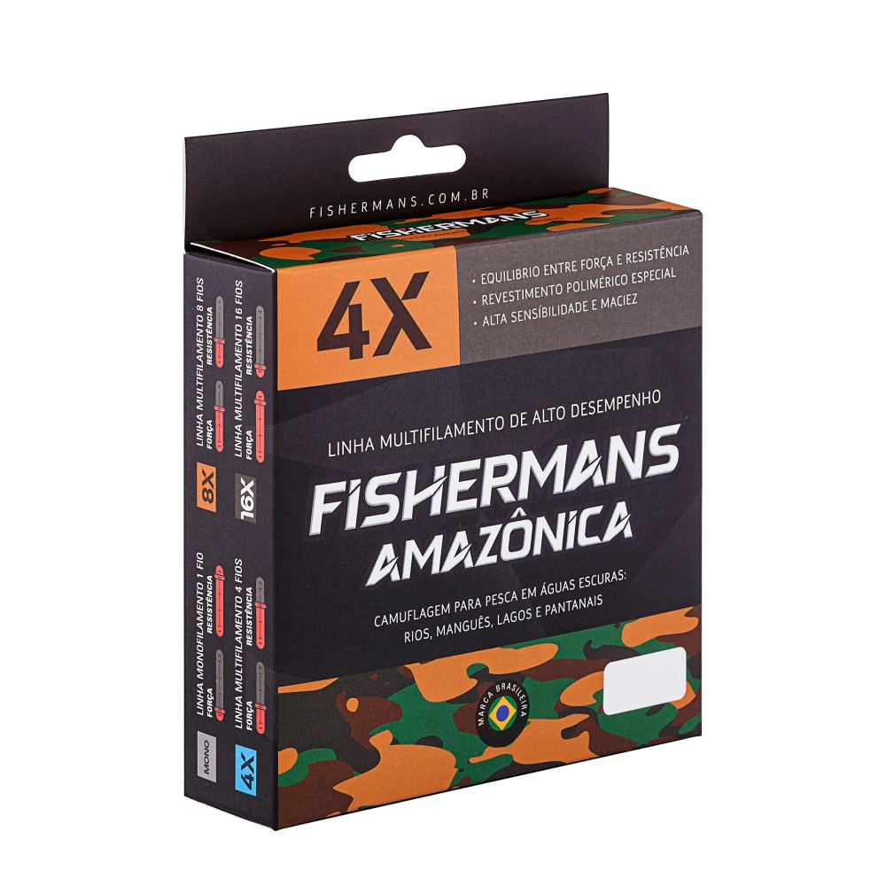 Produto Multifilamento Amazônica 4X 0.20mm (20lb) - Águas Escuras